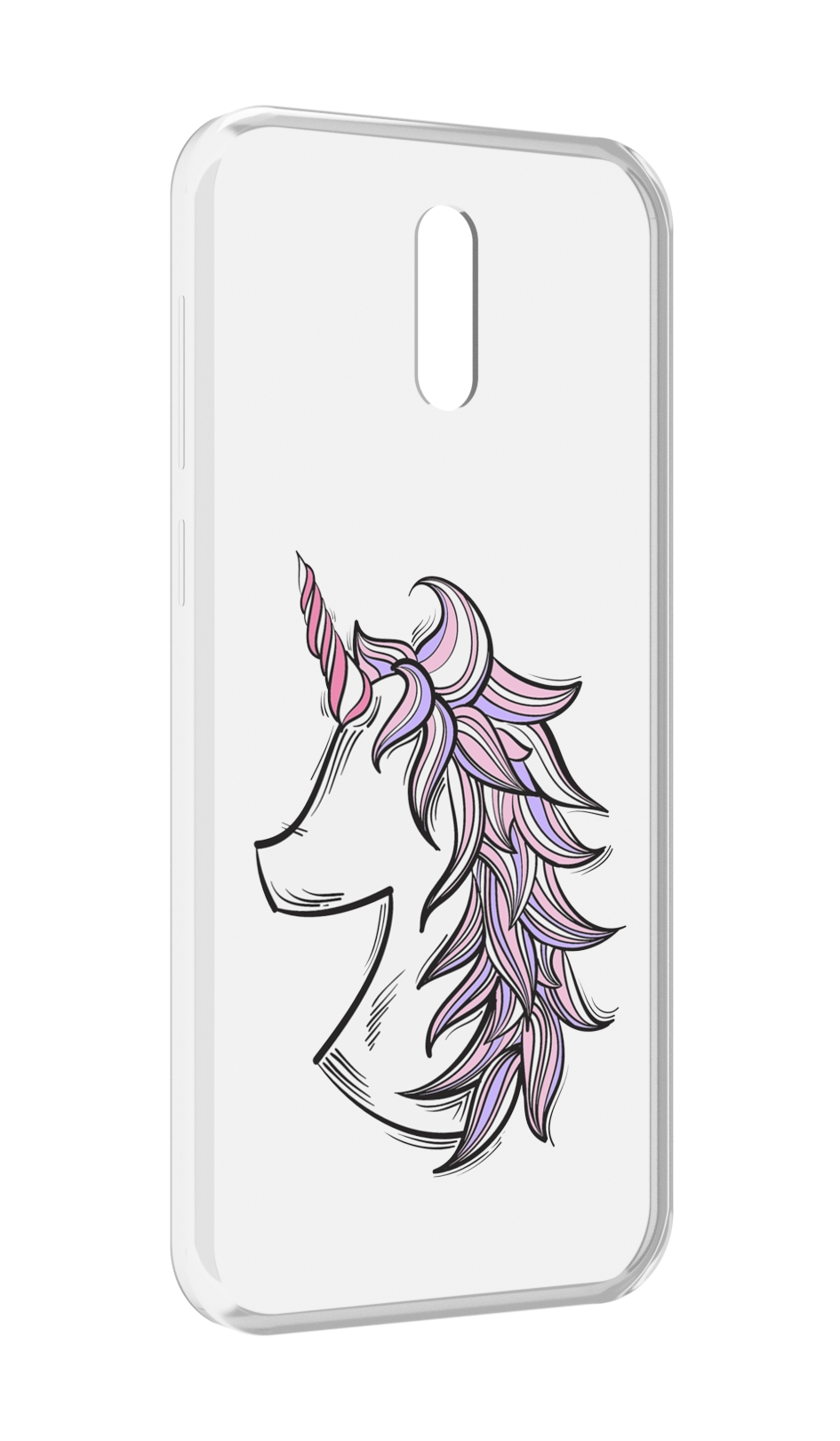 

Чехол MyPads единорог-рисунок для Alcatel 3L (2019), Прозрачный, Tocco
