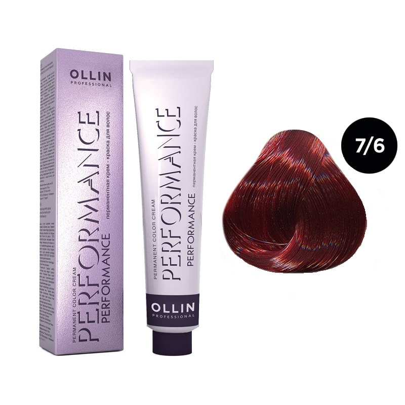 

Краска для волос Ollin Professional Performance 7/6 Русый красный 60 мл