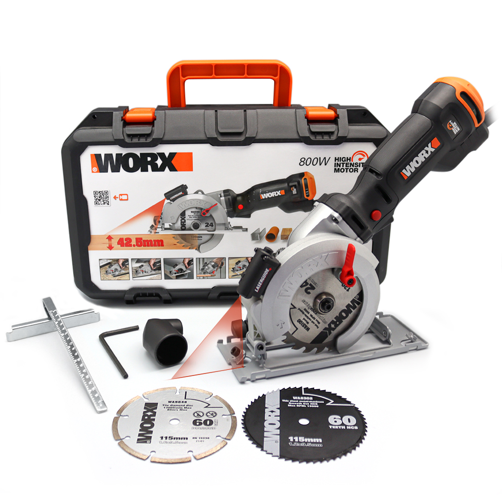 Сетевая циркулярная пила Worx WX437 аккумуляторная пила worx wg381 40 в шина 30 см акб 2 шт и зу двойное в комплекте