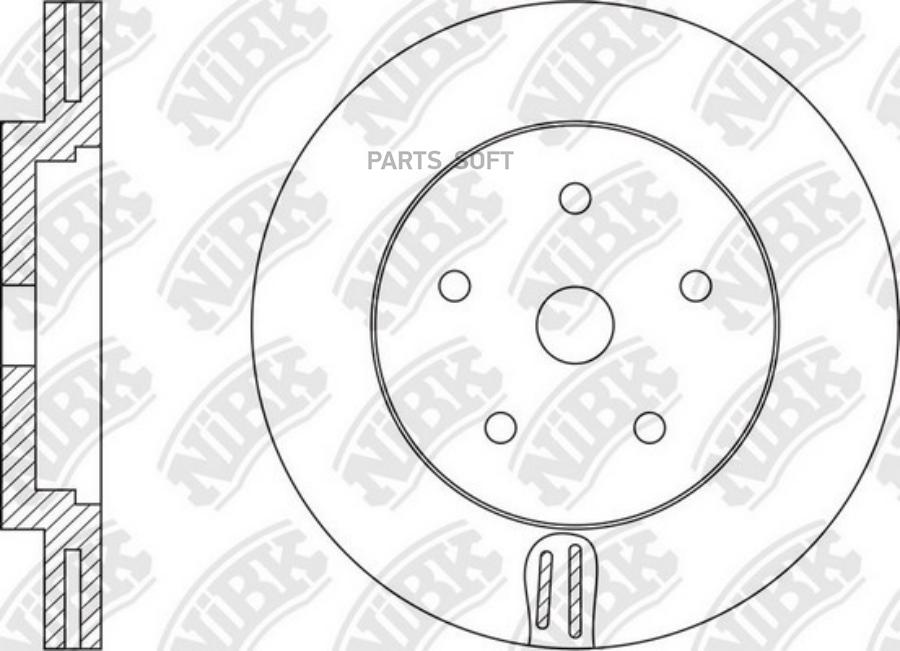 

Тормозной диск NiBK комплект 1 шт. RN1557