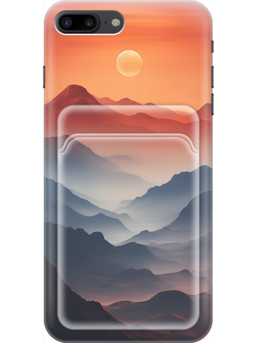 

Силиконовый чехол на Apple iPhone 8 Plus/7 Plus с принтом 785741, Прозрачный;оранжевый;черный, 712479410