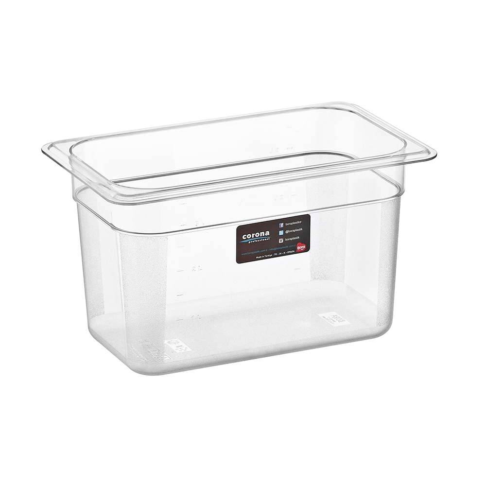 

Гастроемкость BORA Corona Professional 1/4 без крышки Прозрачная ПЛ-BO149