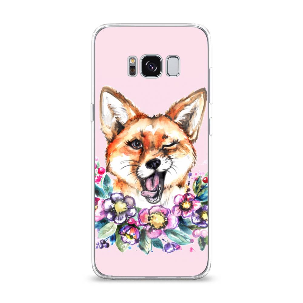 

Чехол Awog на Samsung Galaxy S8 "Подмигивающая лиса", Оранжевый, 24750-10