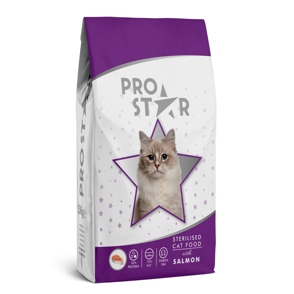 Сухой корм для кошек Prostar Adult Cat Salmon с лососем, 1 кг + 200 г в подарок