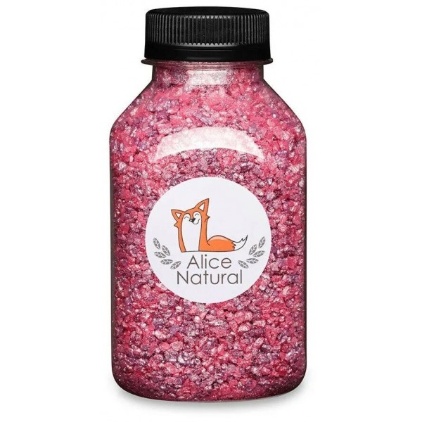 

Соль для ванн ароматическая Alice Natural с шиммером "Ягодная" 250г