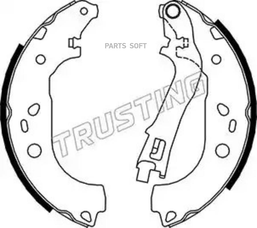 

Тормозные колодки TRUSTING барабанные 34112