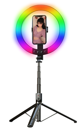 фото Трипод selfie stick tripod bluetooth rgb p100