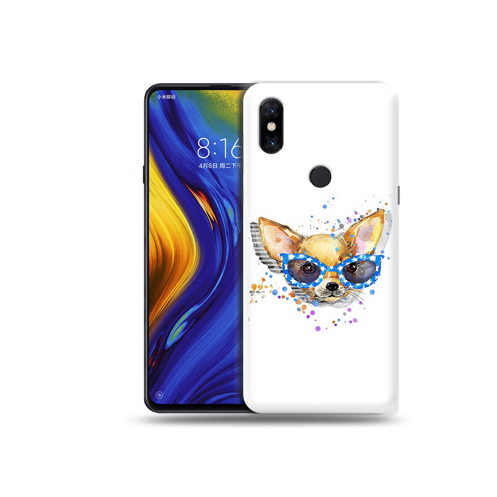 

Чехол MyPads Tocco для Xiaomi Mi Mix 3 чихуа-хуа в очках (PT119757.326.691), Прозрачный, Tocco