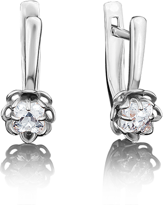 

Серьги женские из золота ЮЗ Платина 02-3729-00-501-1120-38, swarovski, 02-3729-00-501-1120-38
