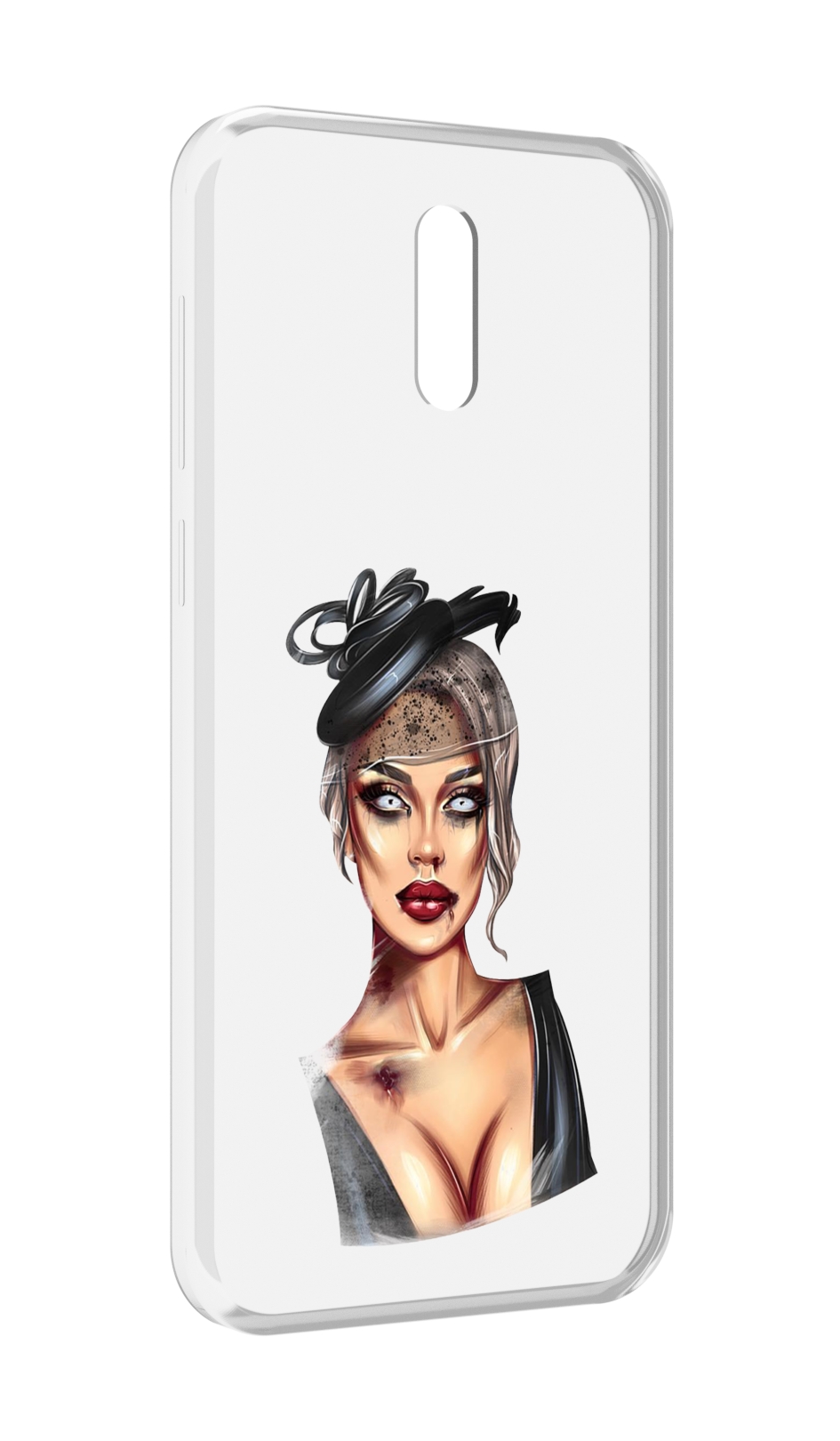 

Чехол MyPads девушка-с-линзами для Alcatel 3L (2019), Прозрачный, Tocco