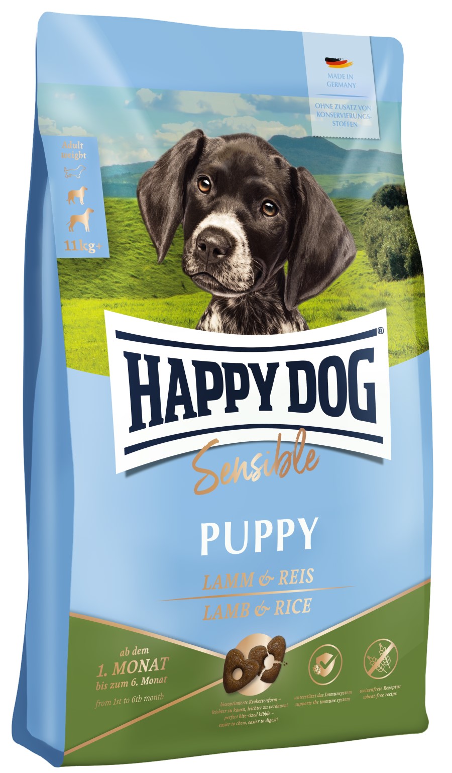 фото Сухой корм для собак happy dog, ягненок, 1кг