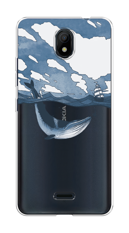 

Чехол на Nokia C100 "Большой кит", Синий, 125350-1