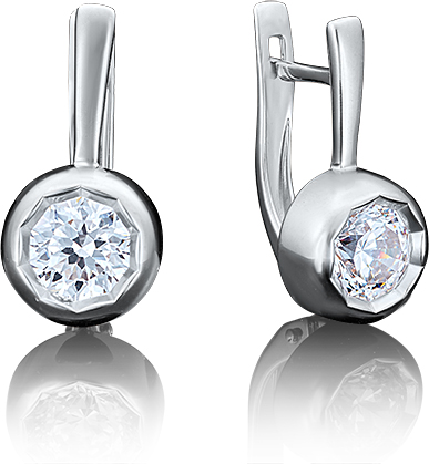 

Серьги женские из золота ЮЗ Платина 02-3725-00-501-1120-38, swarovski, 02-3725-00-501-1120-38