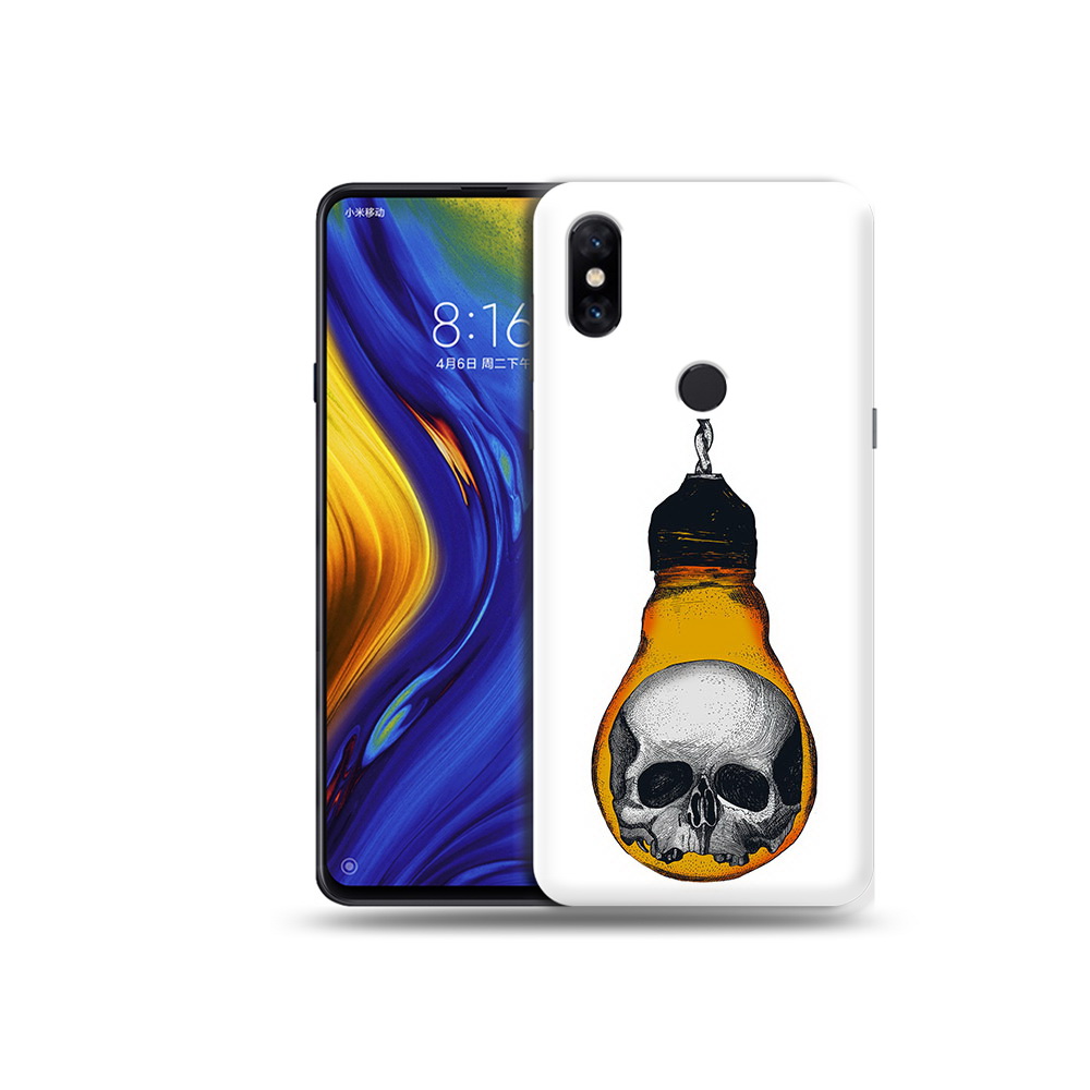 Чехол MyPads Tocco для Xiaomi Mi Mix 3 череп в лампочке (PT119757.326.676)