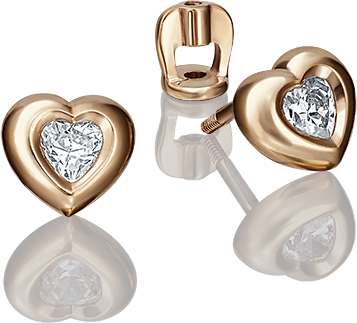 

Серьги-пусеты из золота ЮЗ Платина 02-3685-00-501-1110-38, swarovski, 02-3685-00-501-1110-38