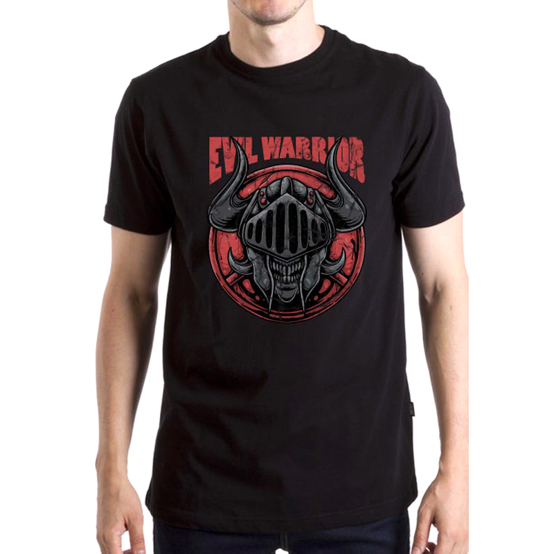 

Футболка унисекс NoBrand Evil Warrior черная XXXXL, Черный, Evil Warrior