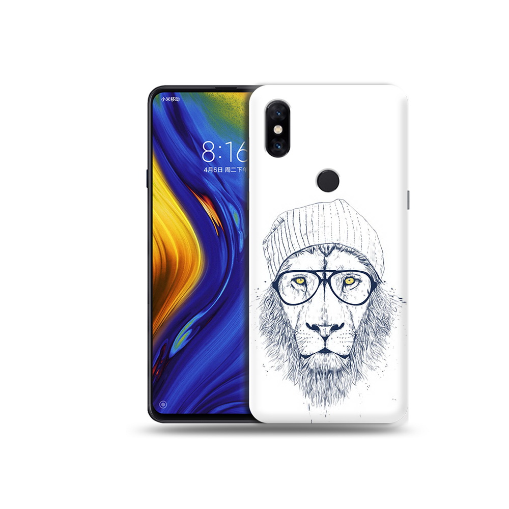 

Чехол MyPads Tocco для Xiaomi Mi Mix 3 хиппи лев (PT119757.326.663), Прозрачный, Tocco