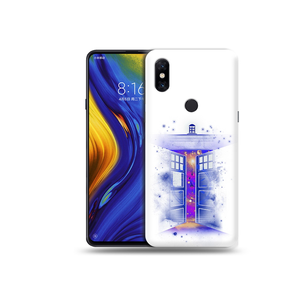 Чехол MyPads Tocco для Xiaomi Mi Mix 3 фиолетовый уголок абстракция (PT119757.326.659)