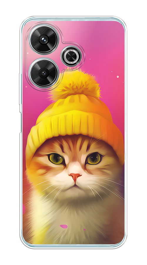 

Чехол на Xiaomi Redmi Note 13R, Xiaomi Redmi 13, Poco M6 4G/M6 Plus "Котик в шапочке", Розовый;желтый;бежевый, 322550-1
