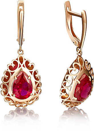 

Серьги женские из золота ЮЗ Платина 02-3599-00-293-1110-46, корунд, 02-3599-00-293-1110-46