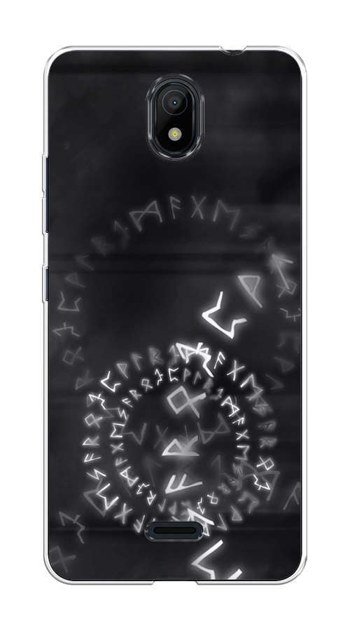 

Чехол на Nokia C100 "Руны", Серый;черный, 125350-3