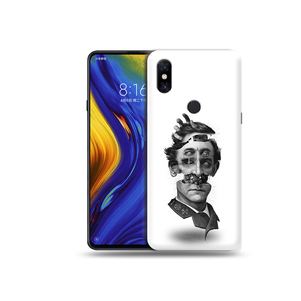 

Чехол MyPads Tocco для Xiaomi Mi Mix 3 страшное лицо абстракция (PT119757.326.628), Прозрачный, Tocco