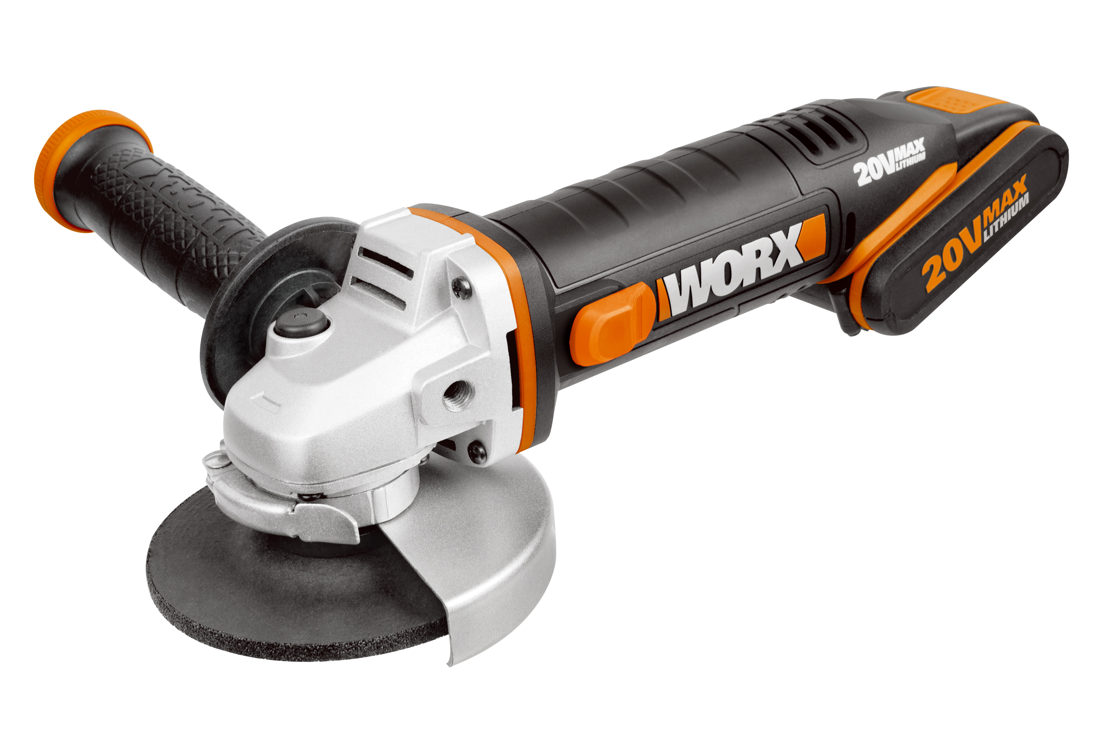 фото Угловая шлифмашина (болгарка) worx wx800.9 20v 115мм аккумуляторная без батареи и зарядки