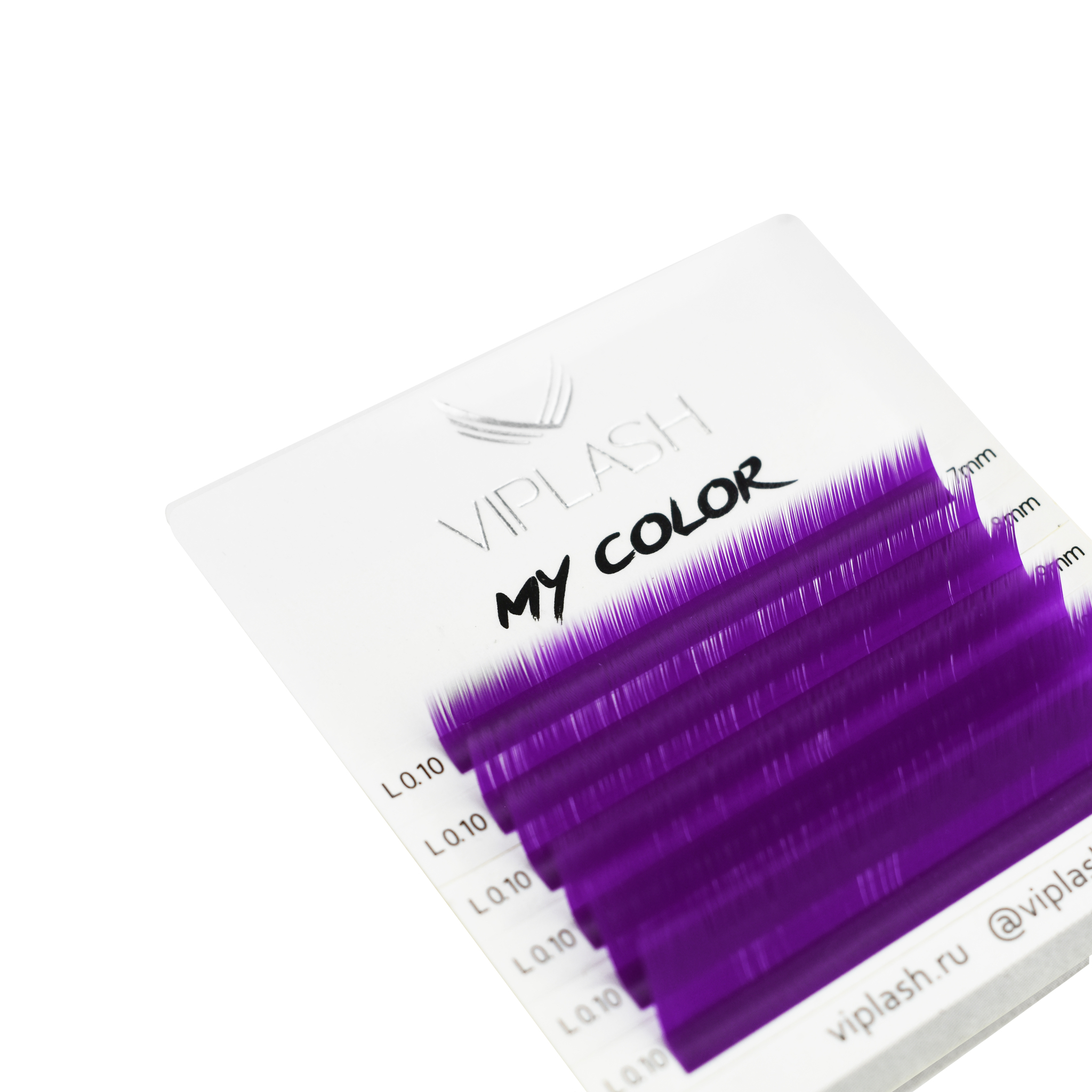 

Ресницы фиолетовые My color MINI L 0.07 микс 7-12 мм 6 линий