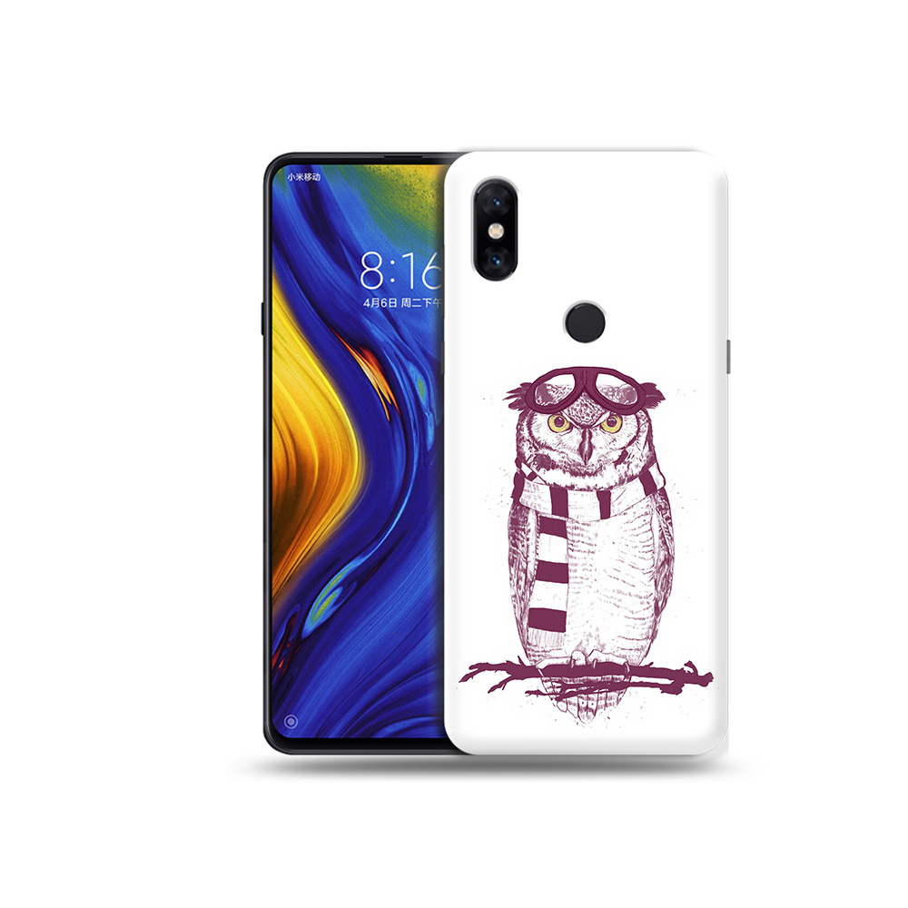 

Чехол MyPads Tocco для Xiaomi Mi Mix 3 сова-летчик (PT119757.326.612), Прозрачный, Tocco