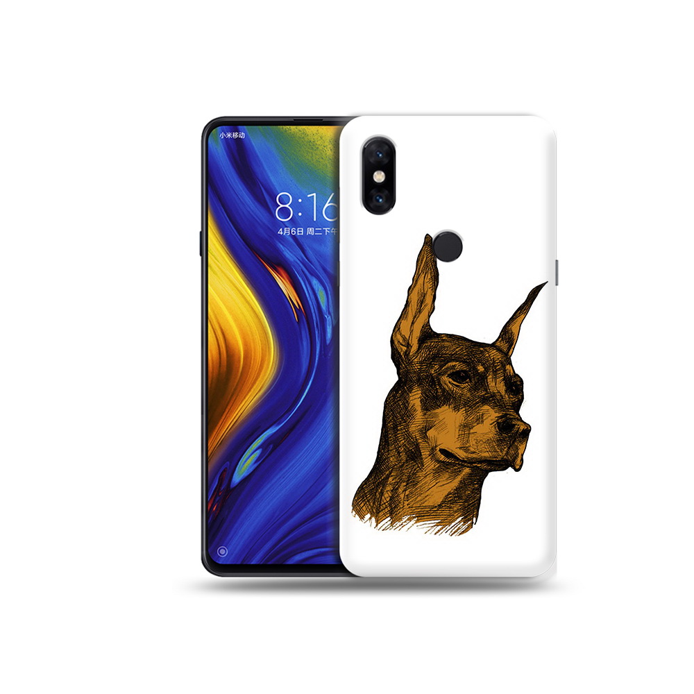 

Чехол MyPads Tocco для Xiaomi Mi Mix 3 скетч доберман (PT119757.326.605), Прозрачный, Tocco