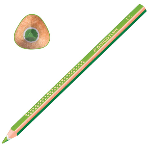

Карандаш цветной Staedtler Noris club, 1 шт., грифель 4 мм, салатовый, 1284-50, 6 шт, Зеленый