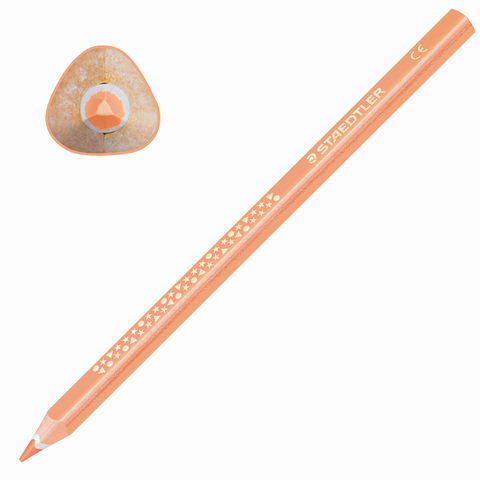 

Карандаш цветной Staedtler Noris club, 1 шт., грифель 4 мм, персиковый, 1284-43, 6 шт, Бежевый