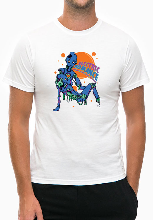 

Футболка унисекс NoBrand Electric Romance белая XXXL, Белый, Electric Romance White