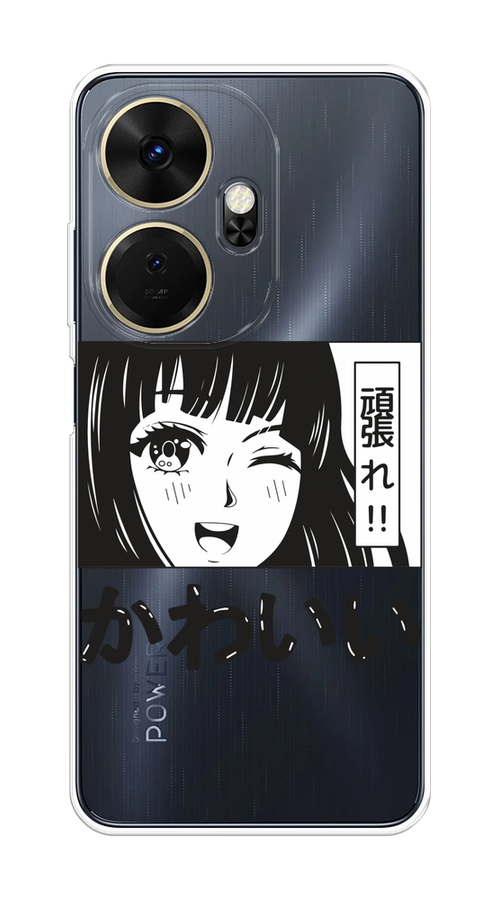 

Чехол на Itel P55 Plus 4G "Cute anime girl", Черный;серый;прозрачный;белый, 3201950-1