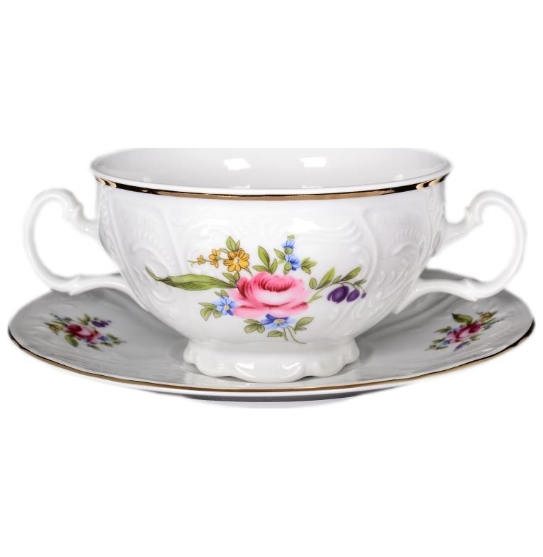 

Набор бульонных пар 6 шт низкие Thun "Бернадотт Полевой цветок" 024591