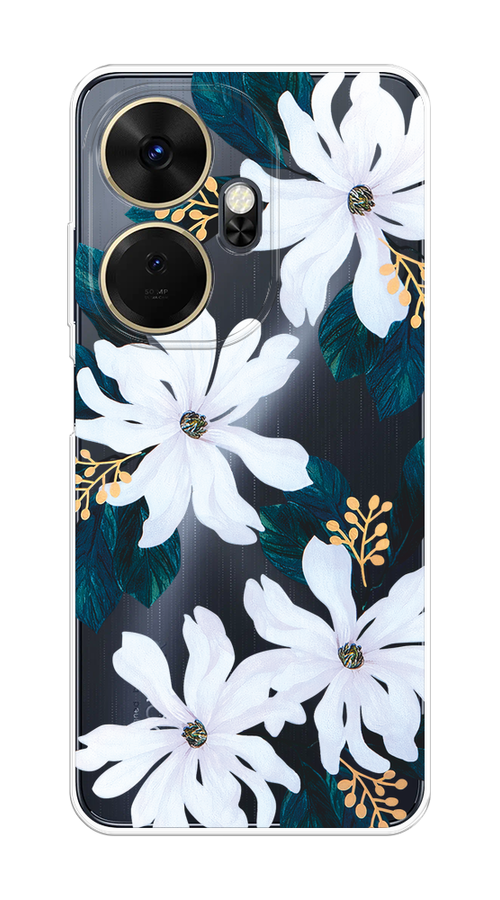 

Чехол на Itel P55 Plus 4G "Delilah Flower", Зеленый;белый, 3201950-1