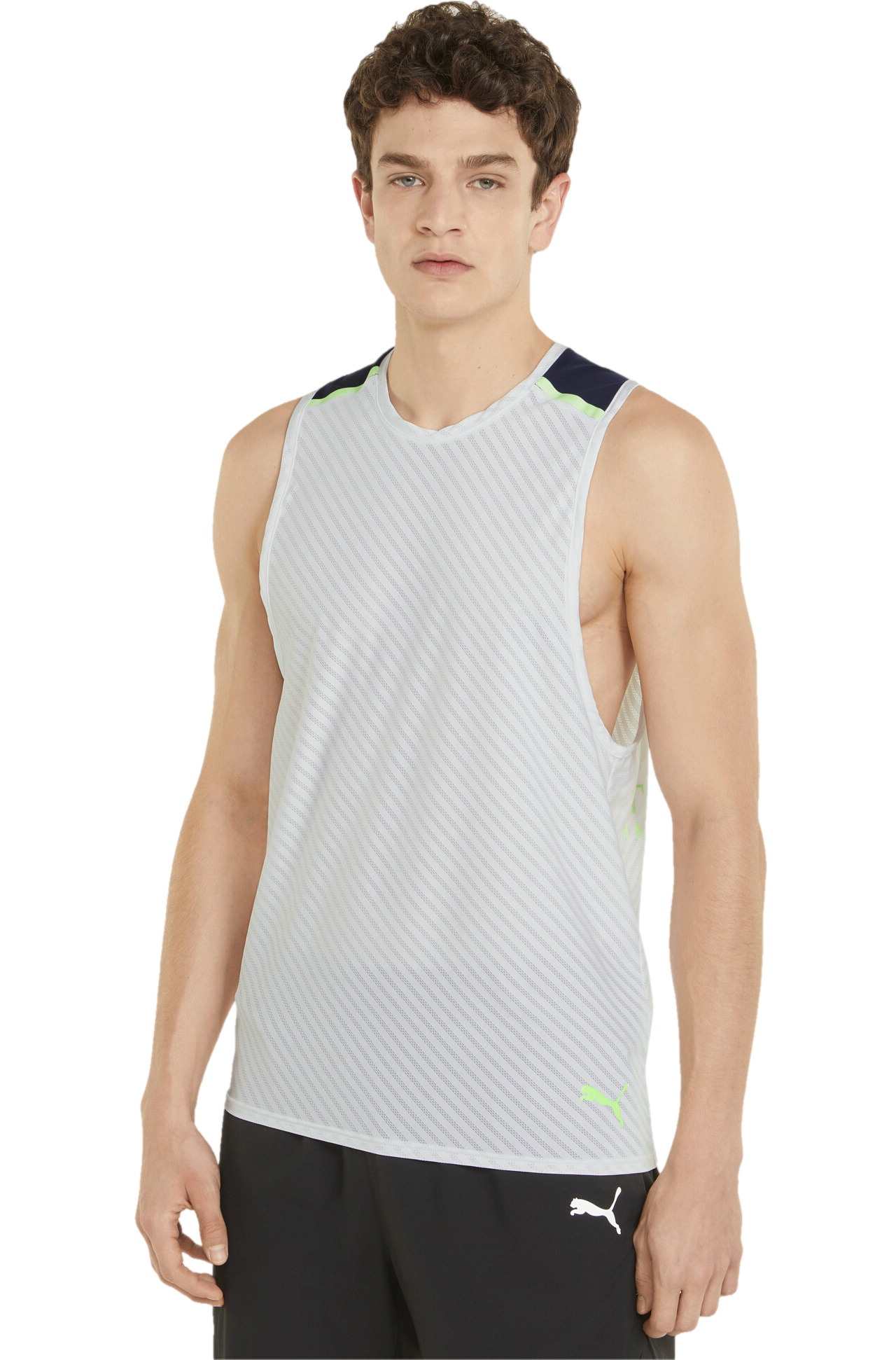 

Майка мужская PUMA Train Breeze Tank серая S, Серый, Train Breeze Tank