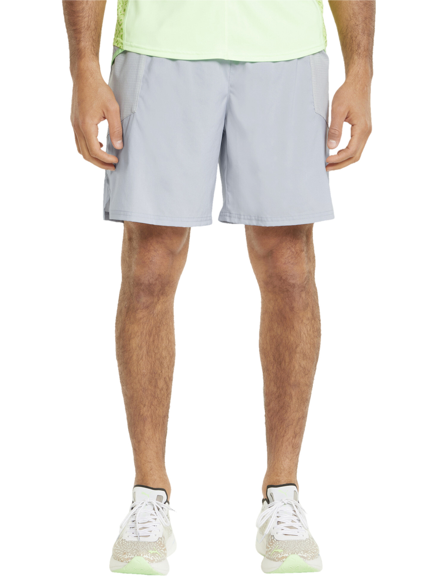 

Шорты мужские PUMA Run 7"" Short Q2 серые XXL, Серый, Run 7"" Short Q2