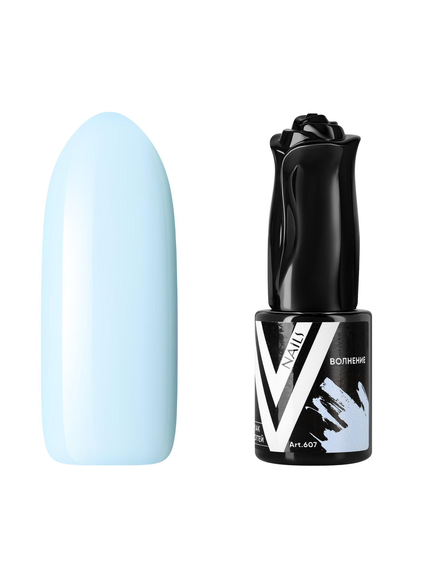 

Гель-лак для ногтей Vogue Nails плотный, светлый самовыравнивающийся, голубой, 10 мл