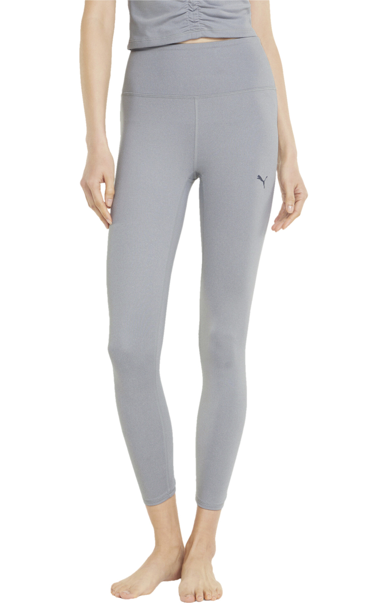 Спортивные леггинсы женские PUMA Studio Foundation 7/8 Tight серые M