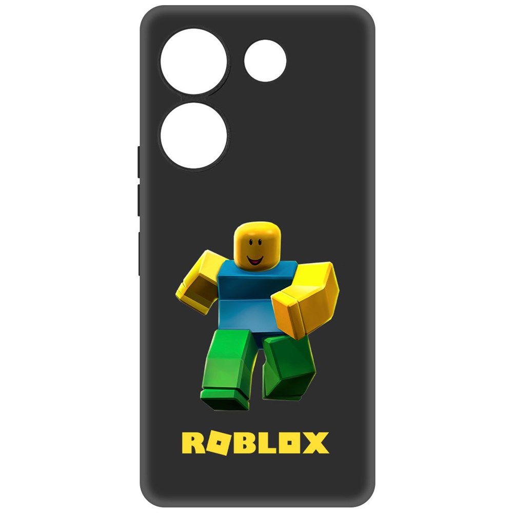 

Чехол-накладка Krutoff Soft Case Roblox-Классический Нуб для TECNO Camon 20 Pro черный