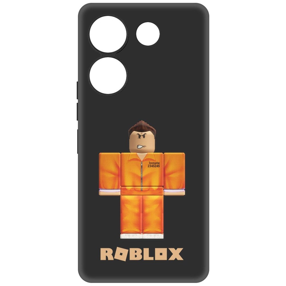 

Чехол-накладка Krutoff Soft Case Roblox-Заключенный для TECNO Camon 20 Pro черный