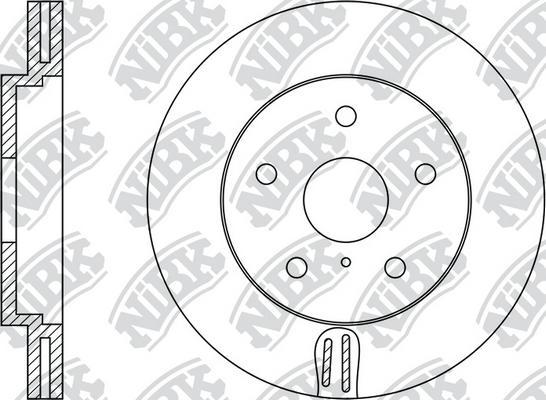 

Тормозной диск NiBK комплект 1 шт. RN1423
