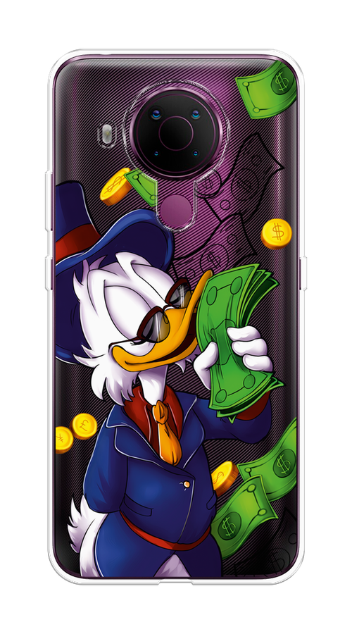 

Чехол на Nokia 5.4 "Scrooge McDuck with Money", Синий;зеленый;белый, 123650-6