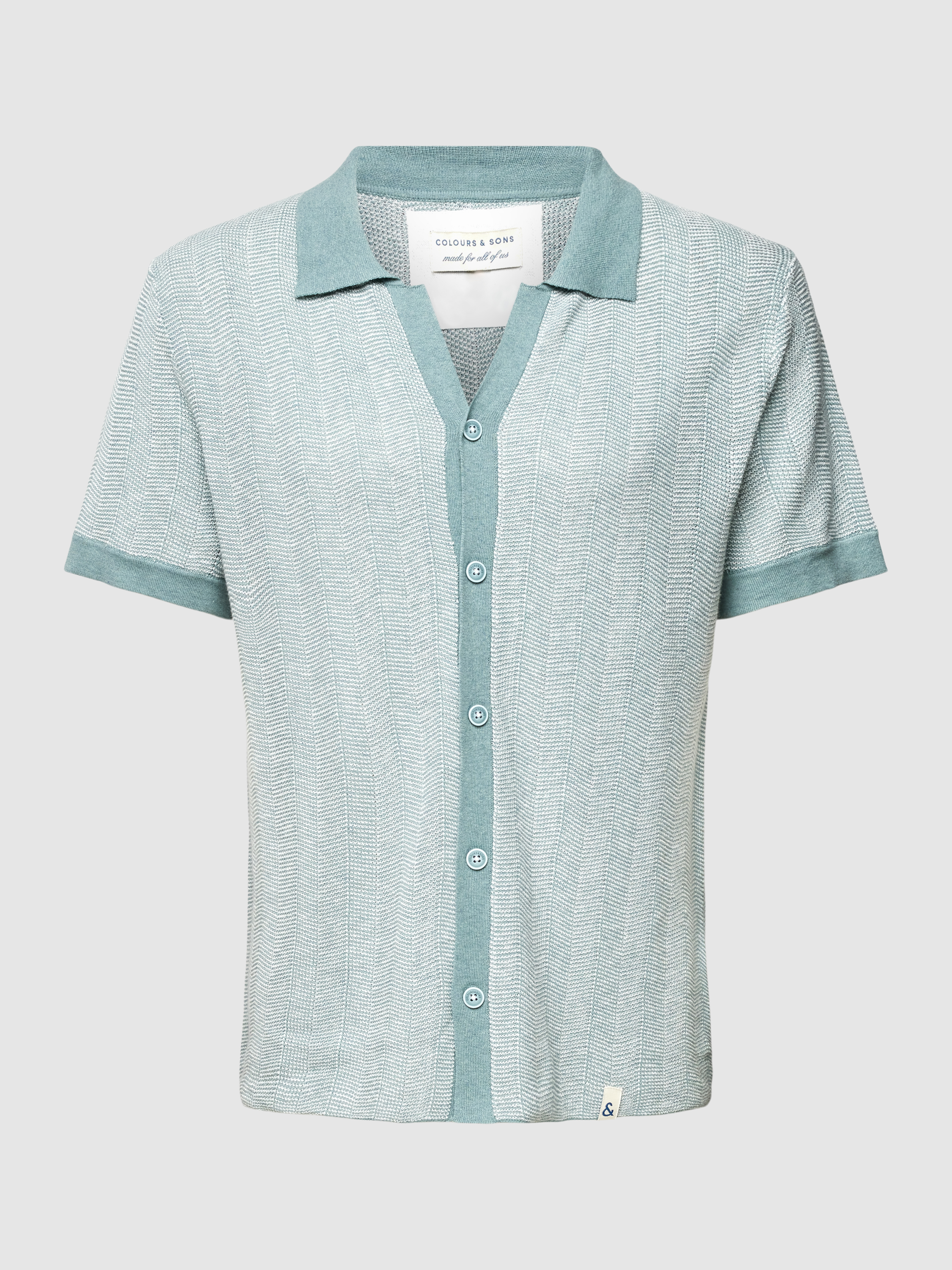 

Рубашка мужская Colours & sons 1784639 зеленая 2XL (доставка из-за рубежа), Зеленый, 1784639