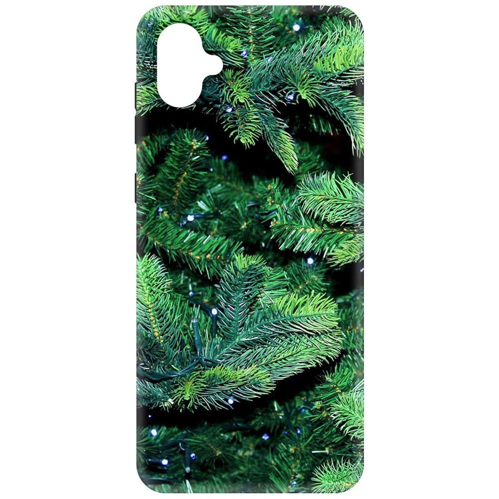 

Чехол-накладка Krutoff Soft Case Еловые лапки для Samsung Galaxy A04e (A042) черный