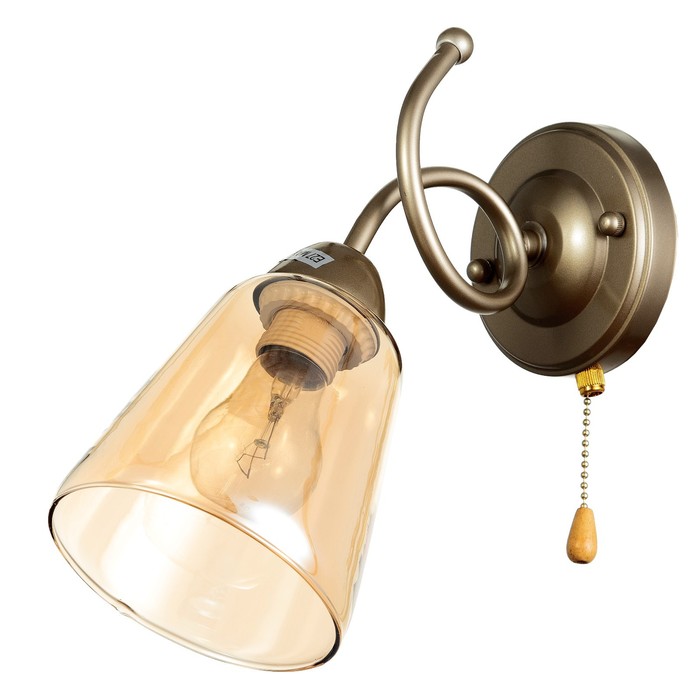 Бра Алиса 1х60Вт Е27 золото 27х12х25см