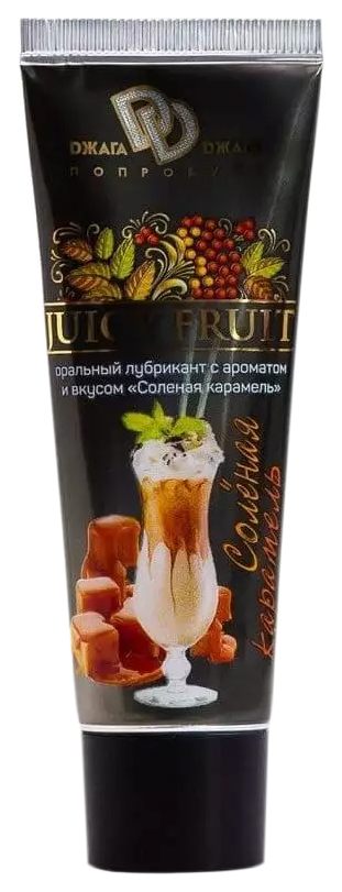 фото Интимный гель-смазка джага-джага juicy fruit соленая карамель 30 мл