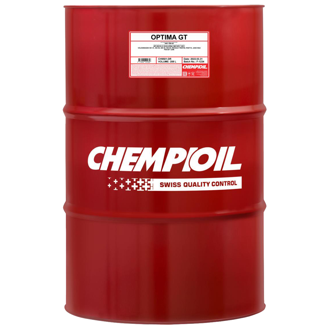 

CHEMPIOIL Optima GT 10W-40 полусинт. (208л.)