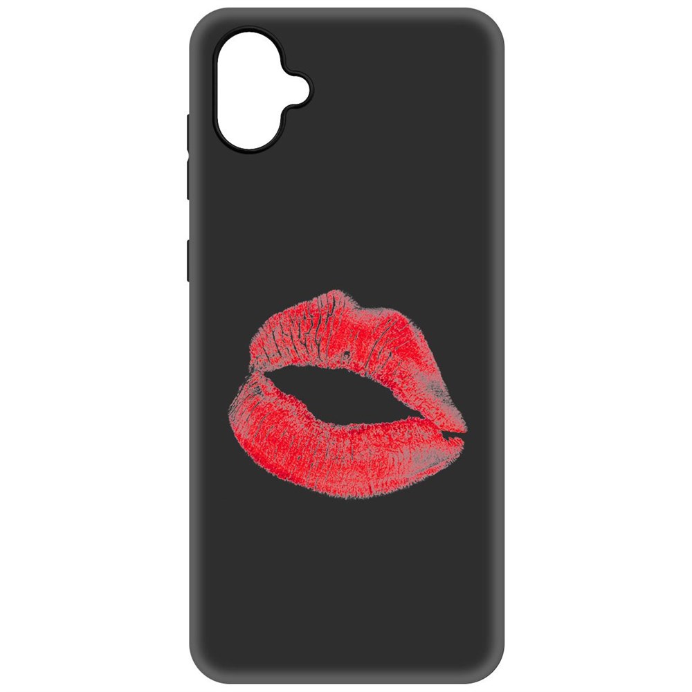 

Чехол-накладка Krutoff Soft Case След помады для Samsung Galaxy A04e (A042) черный